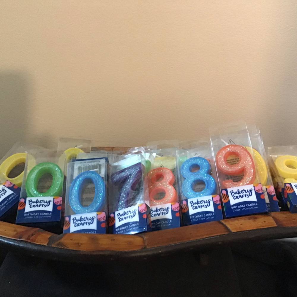 Lot of 27 Bakery Crafters Glitter Candles Assorted